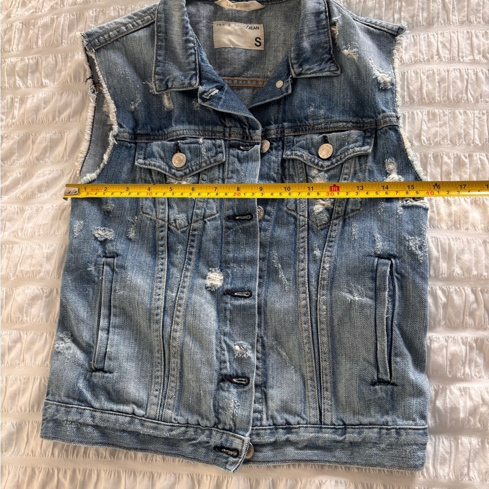 rag & bone Light Blue Denim Jacket - Picture 2 of 9